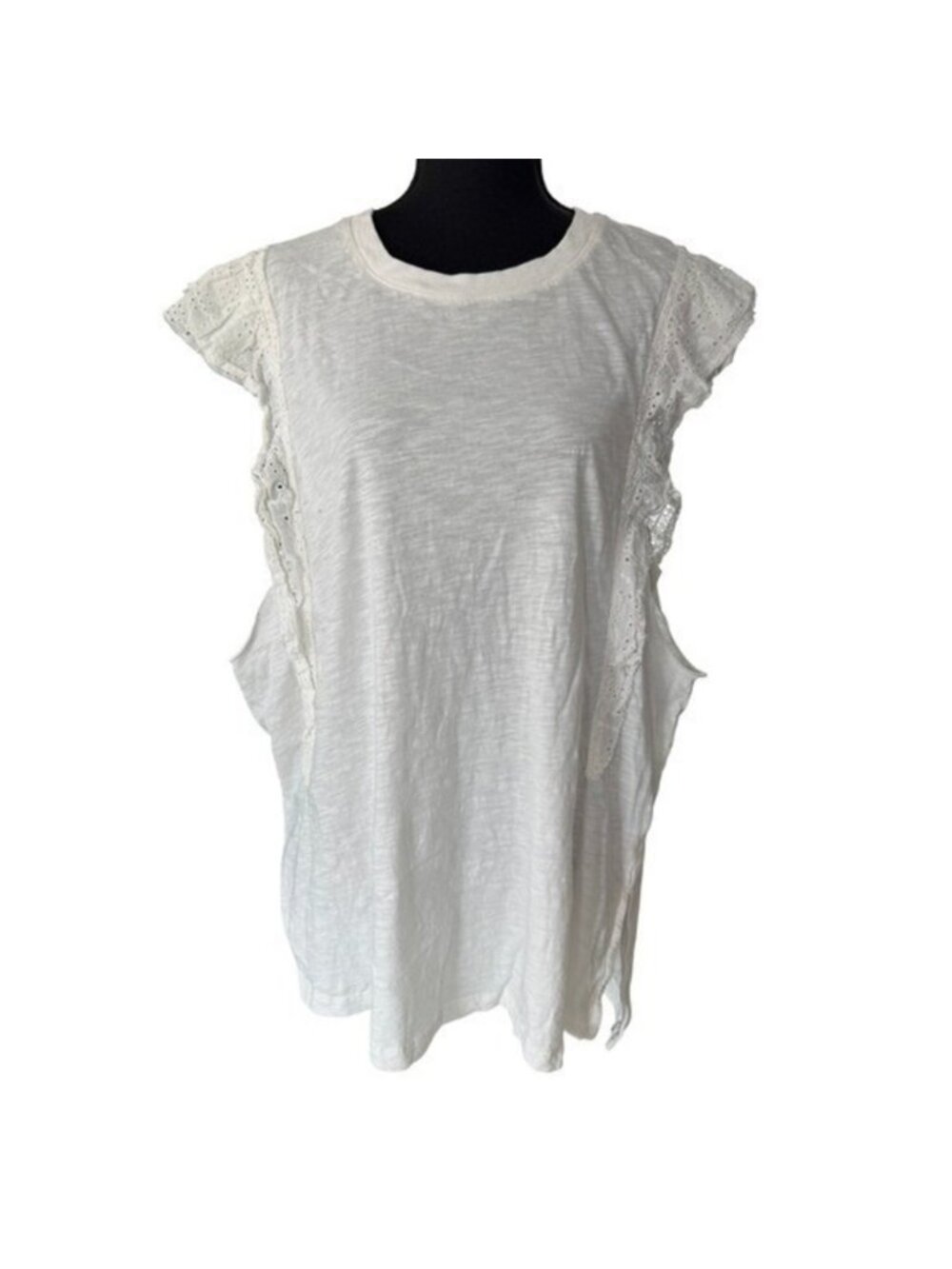 Trim Slub Cotton Tank Top